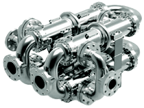 high performance cube module series parallel heat exchanger